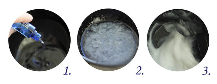 Процесс замешивания филлеров La'dor