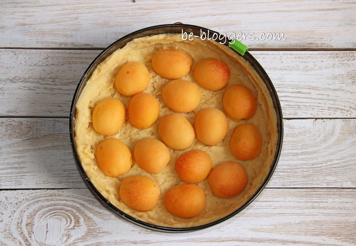 творожный пирог с абрикосами фото, пироги рецепты