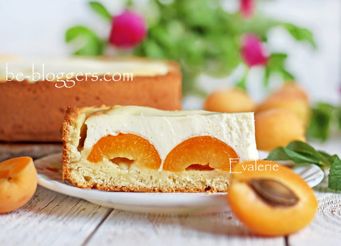 творожный пирог, с абрикосами, фото, рецепт, как приготовить