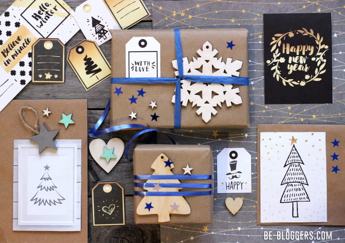 novy god upakovka podarkov